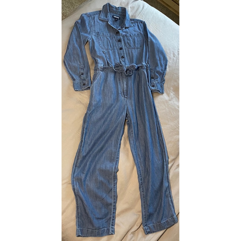 Lands End Denim Jumpsuit with pockets